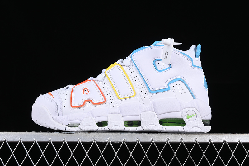 Air More Uptempo 96 Qs White/Blue/Yellow/Orange 27