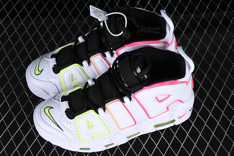 Air More Uptempo 96 Qs White/Pink/Green/Orange 5