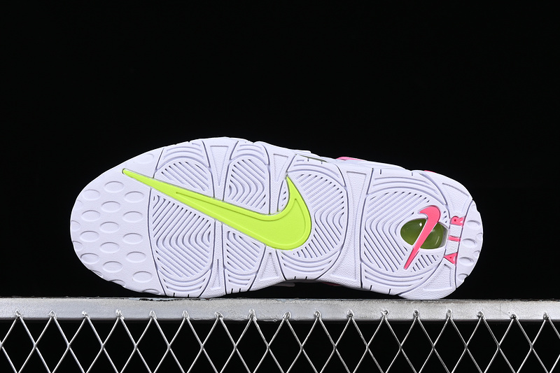 Air More Uptempo 96 Qs White/Pink/Green/Orange 9