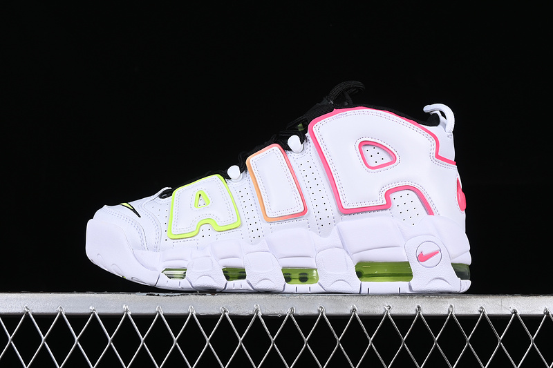 Air More Uptempo 96 Qs White/Pink/Green/Orange 27