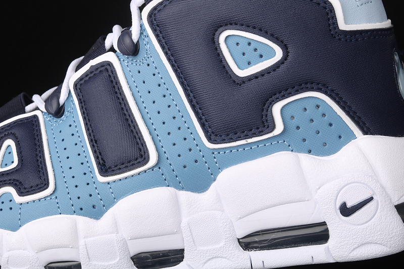 Air More Uptempo Denim Aegean Storm/Blackened Blue/Orange 17