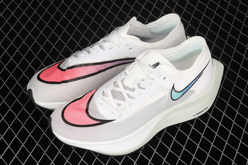 Zoomx Vaporfly Next% White/Blue/Pink 21