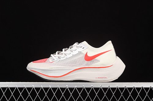 Zoomx Vaporfly Next% White/Red/Light Grey 3