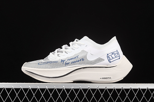 Zoomx Vaporfly Next% Blue Ribbon Sports White/Team Royal/Orange Peel/White 25