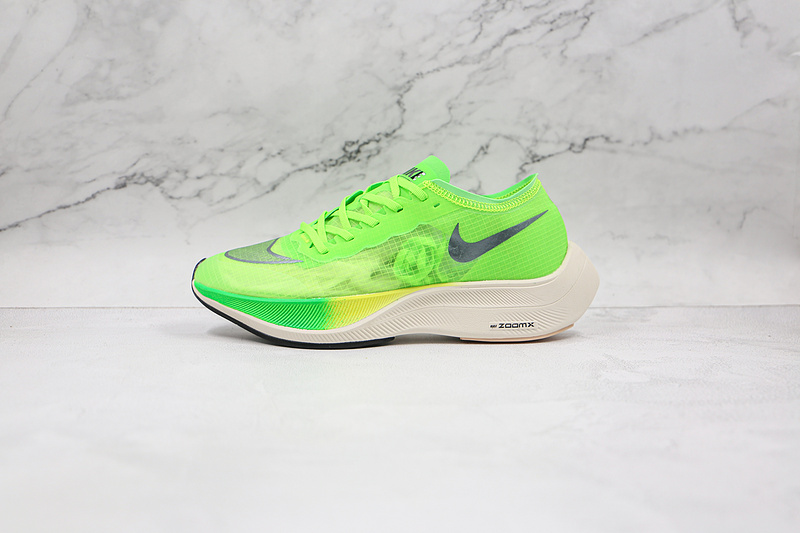 Air Zoomx Vaporfly Next% Electric Green/Black/Guava Ice 9