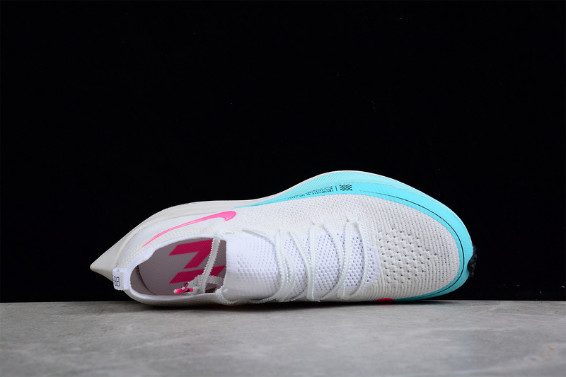 Zoomx Vaporfly Next% White/Light Blue/Pink 19