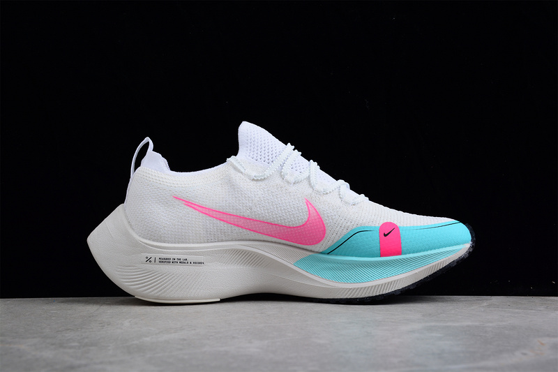 Zoomx Vaporfly Next% White/Light Blue/Pink 21