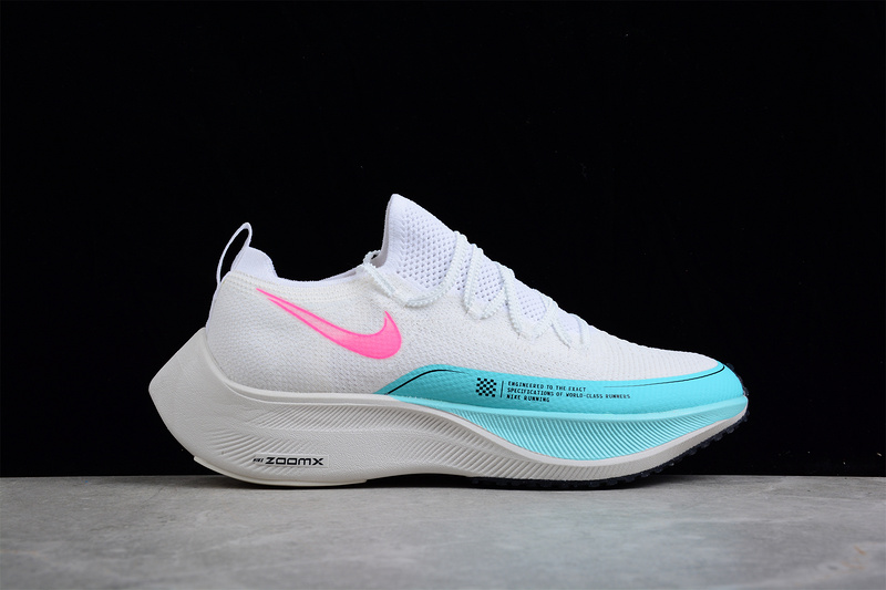 Zoomx Vaporfly Next% White/Light Blue/Pink 23