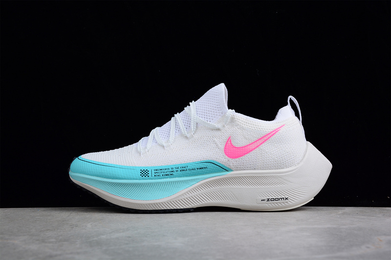 Zoomx Vaporfly Next% White/Light Blue/Pink 25