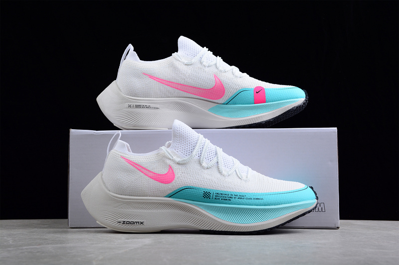 Zoomx Vaporfly Next% White/Light Blue/Pink 29