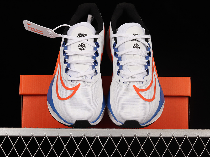 Zoom Fly 5 White/Orange/Blue 3