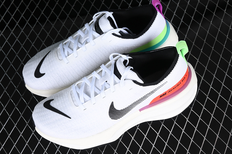 Zoom Invincible Run Fk 3 White/Black/Orange/Green 21