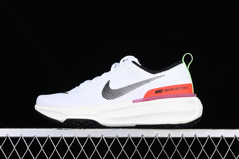 Zoom Invincible Run Fk 3 White/Black/Orange/Green 23