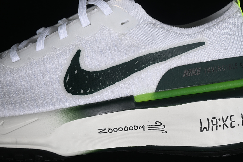 Zoom X Invincible Run Fk 3 White/Pro Green/Volt/Black/Sail 25