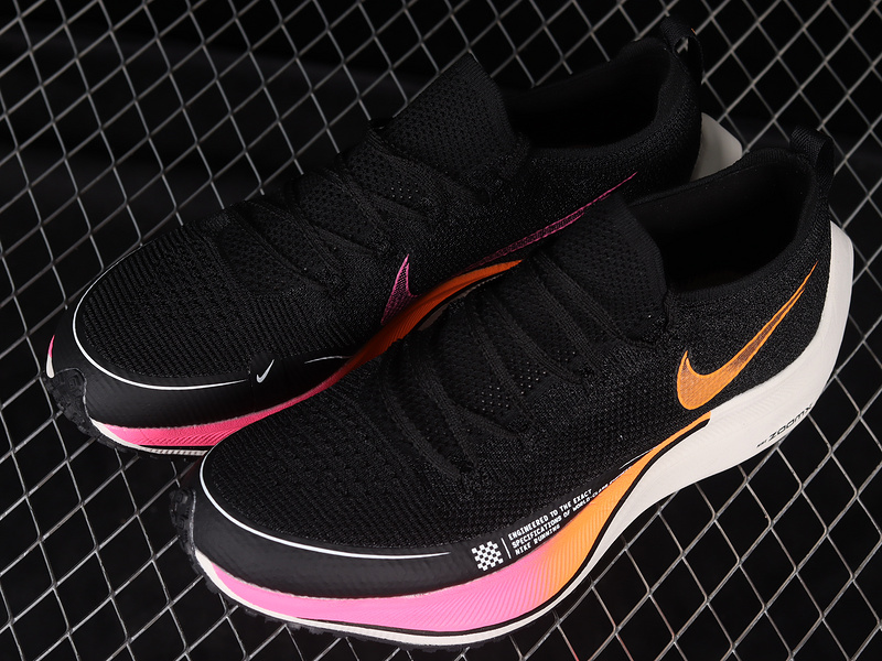 Zoomx Vaporfly Vaporfly 4% Black/Pink/Orange-White 17