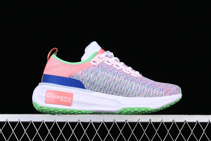 Zoom X Invincible Run Fk 3 White/Pink/Green/Blue 17