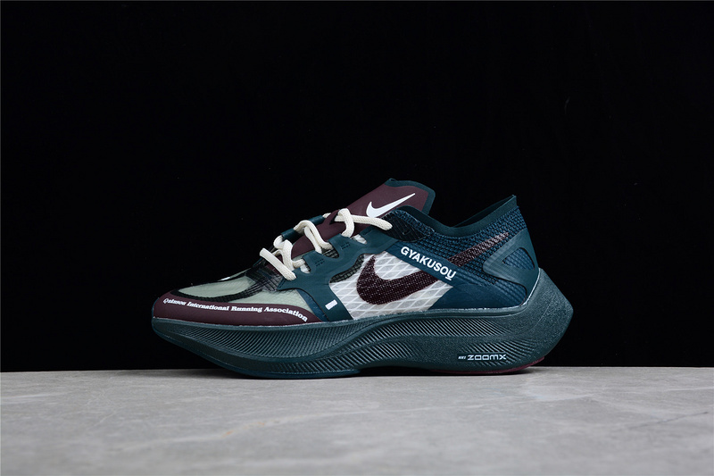 Gyakusuo X Zoomx Vaporfly Next% Midnight Spruce Burgundy Deep Burgundy 7