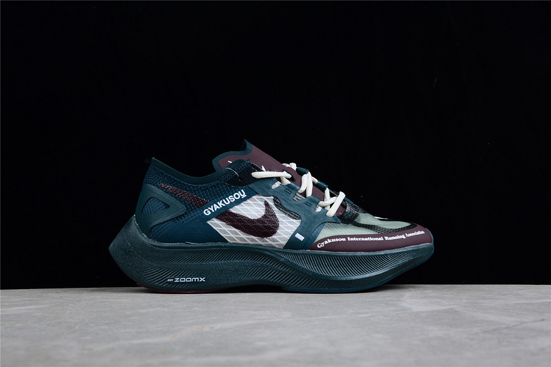 Gyakusuo X Zoomx Vaporfly Next% Midnight Spruce Burgundy Deep Burgundy 13