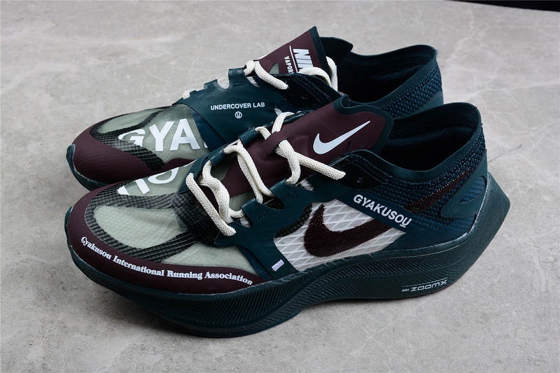 Gyakusuo X Zoomx Vaporfly Next% Midnight Spruce Burgundy Deep Burgundy 37