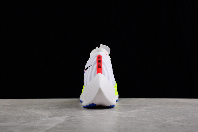 Zoom X Vaporfly Next% White/Blue/Fluorescent Green 3