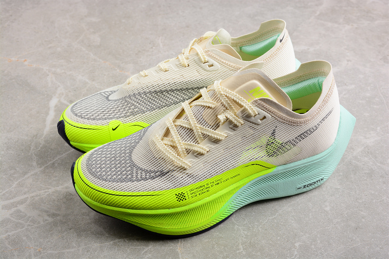 Zoomx Vaporfly Next% 2 Coconut Milk/Green/Blue 19