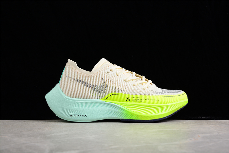 Zoomx Vaporfly Next% 2 Coconut Milk/Green/Blue 31