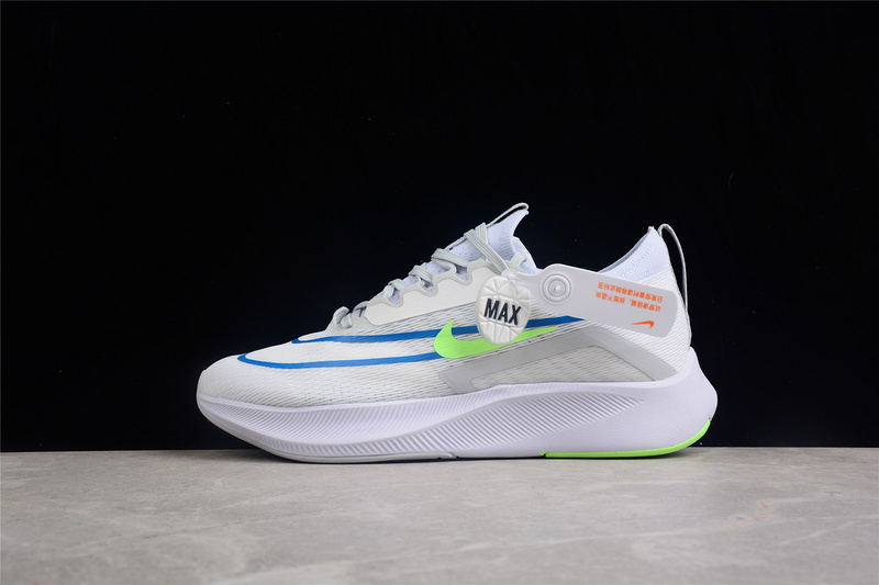 Zoom Fly 4 Summit White/Pure Platinum/Imperial Blue/Lime Glow 7