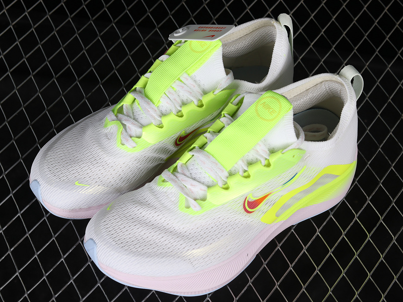 Zoom Fly 4 Premium White/Fluorescent Green/Red 7