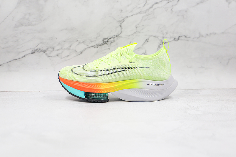 Air Zoom Alphafly Next% Fluorescent Green/White/Orange 9