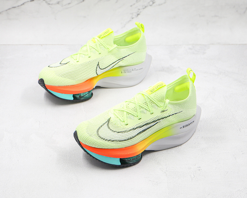 Air Zoom Alphafly Next% Fluorescent Green/White/Orange 11