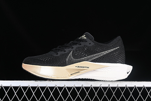 Zoomx Vaporfly Next% 3 Black/Black/Oatmeal/Metallic Gold Grain 9