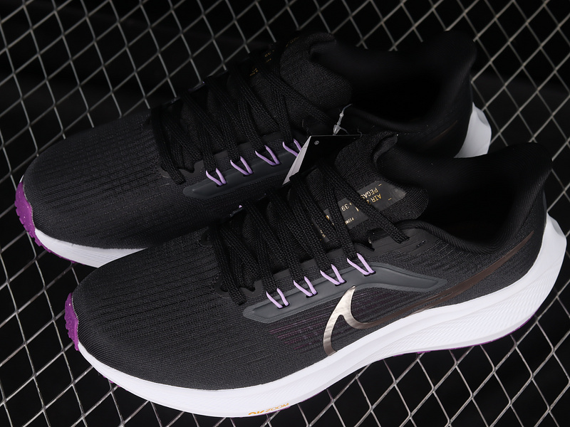 Air Zoom Pegasus 39 Black/Silver/White-Purple 13