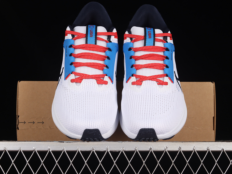 Air Zoom Pegasus 40 White/Blue/Black/Red 27