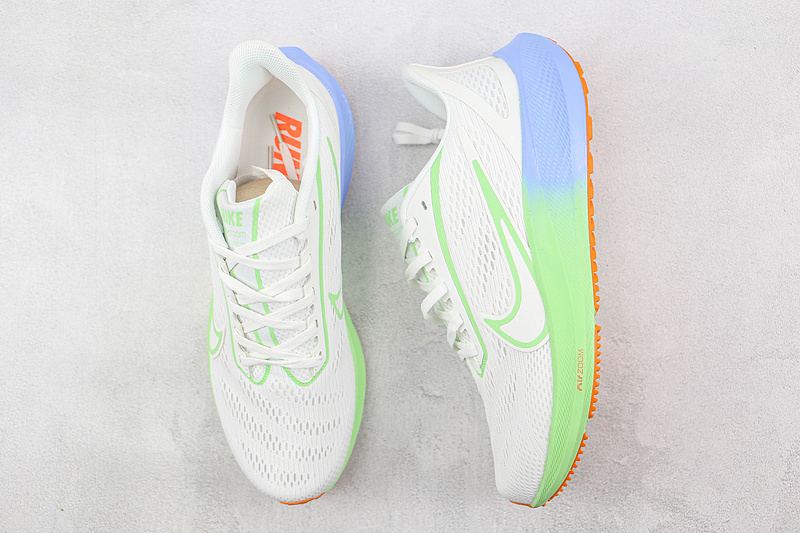 Zoom Pegasus 39 X Turbo White/Green/Blue-Orange 9