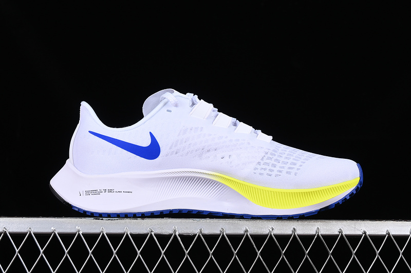 Air Zoom Pegasus 37 White/Blue/Yellow/Grey 13