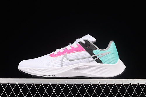 Air Zoom Pegasus 38 South Beach White/Hyper Pink/Dynamic Turquoise/Wolf Grey 9