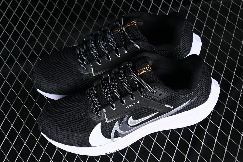 Air Zoom Pegasus 40 Premium Black/White/Bright Mandarin/Multi Color 13