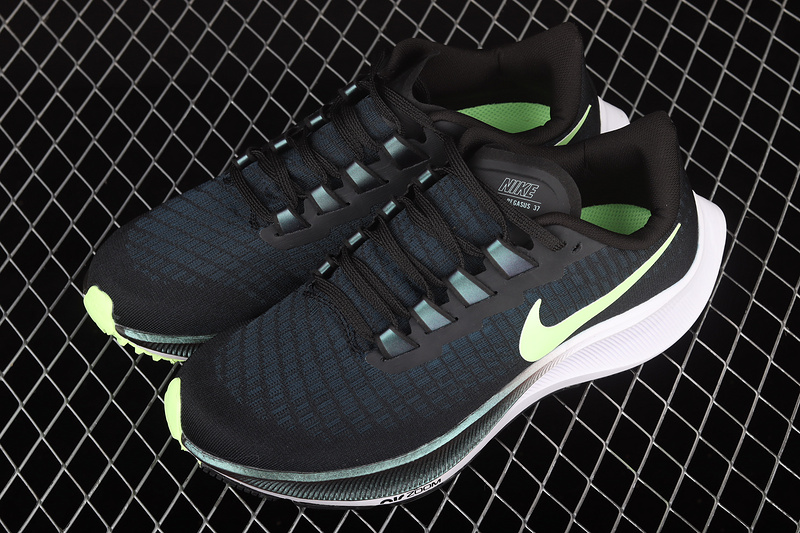 Air Zoom Pegasus 37 Black/Valerian Blue/Spruce Aura/Ghost Green 13