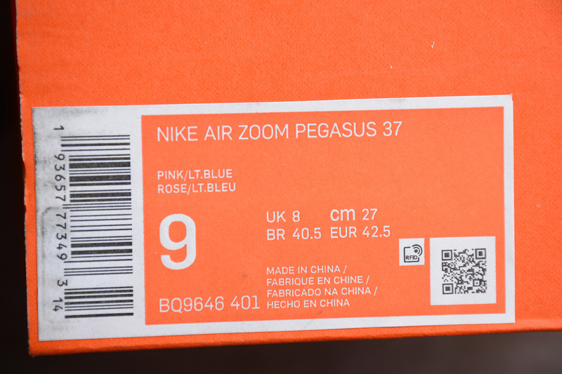 Air Zoom Pegasus 37 Light Blue/Pink-Black 3