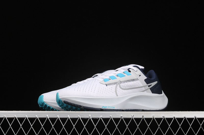 Air Zoom Pegasus 38 White/Pure Platinum/Midnight Navy/Wolf Grey 13