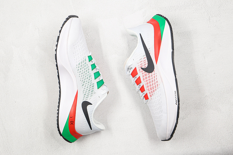 Air Zoom Pegasus 37 Premium White/Orange/Green-Black 19