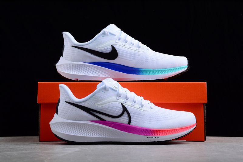 Air Zoom Pegasus 39 White/Black/Orange/Purple 19