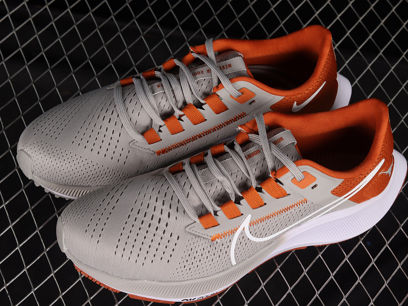 Air Zoom Pegasus 38 Texas Pewter Grey/Desert Orange/White 23