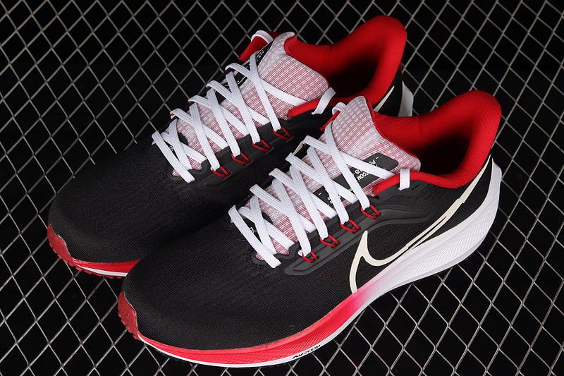 Air Zoom Pegasus 39 Black/White/University Red 9