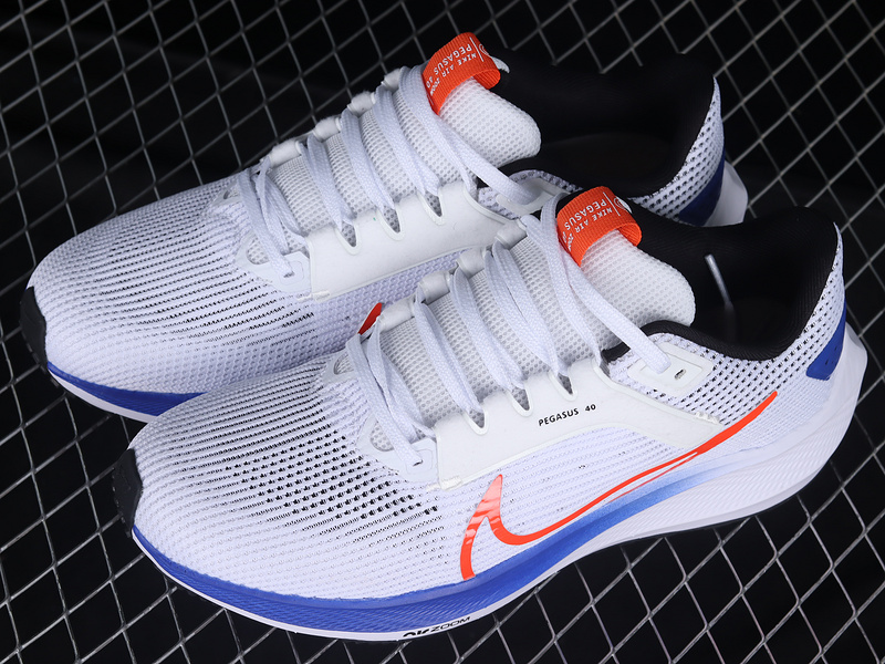 Air Zoom Pegasus 40 White/Blue/Orange 13