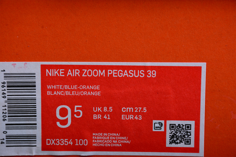 Air Zoom Pegasus 39 White/Blue/Red 5