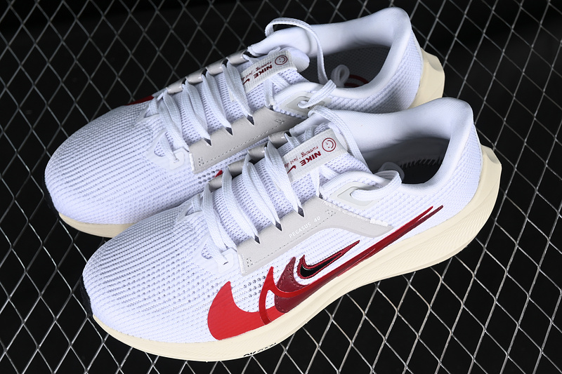 Air Zoom Pegasus 40 White/Red/Grey 15