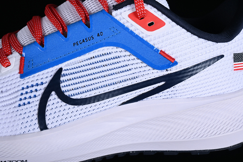 Air Zoom Pegasus 40 White/Black/Blue/Orange 15