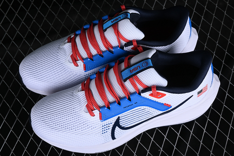 Air Zoom Pegasus 40 White/Black/Blue/Orange 29