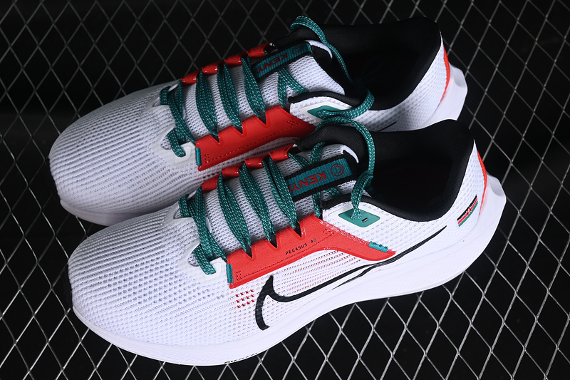 Air Zoom Pegasus 40 White/Black/Red/Green 25